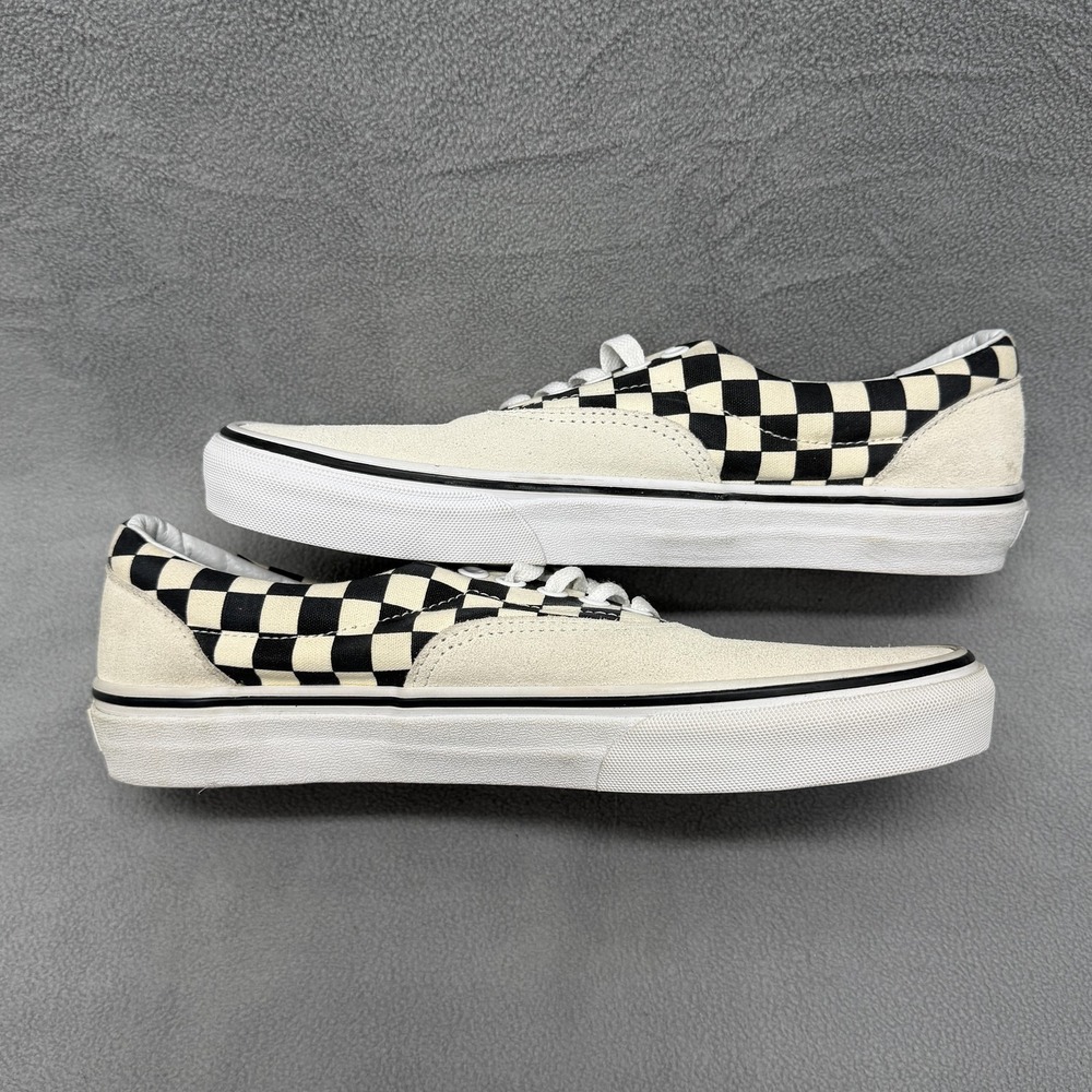 Vans Shoes Mens Size 8 White Checkerboard Canvas Low Top Skate Casual Sneakers - Picture 7 of 8